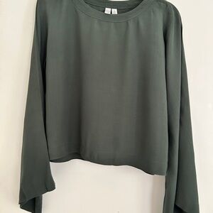 BP Olive Long Sleeve Blouse